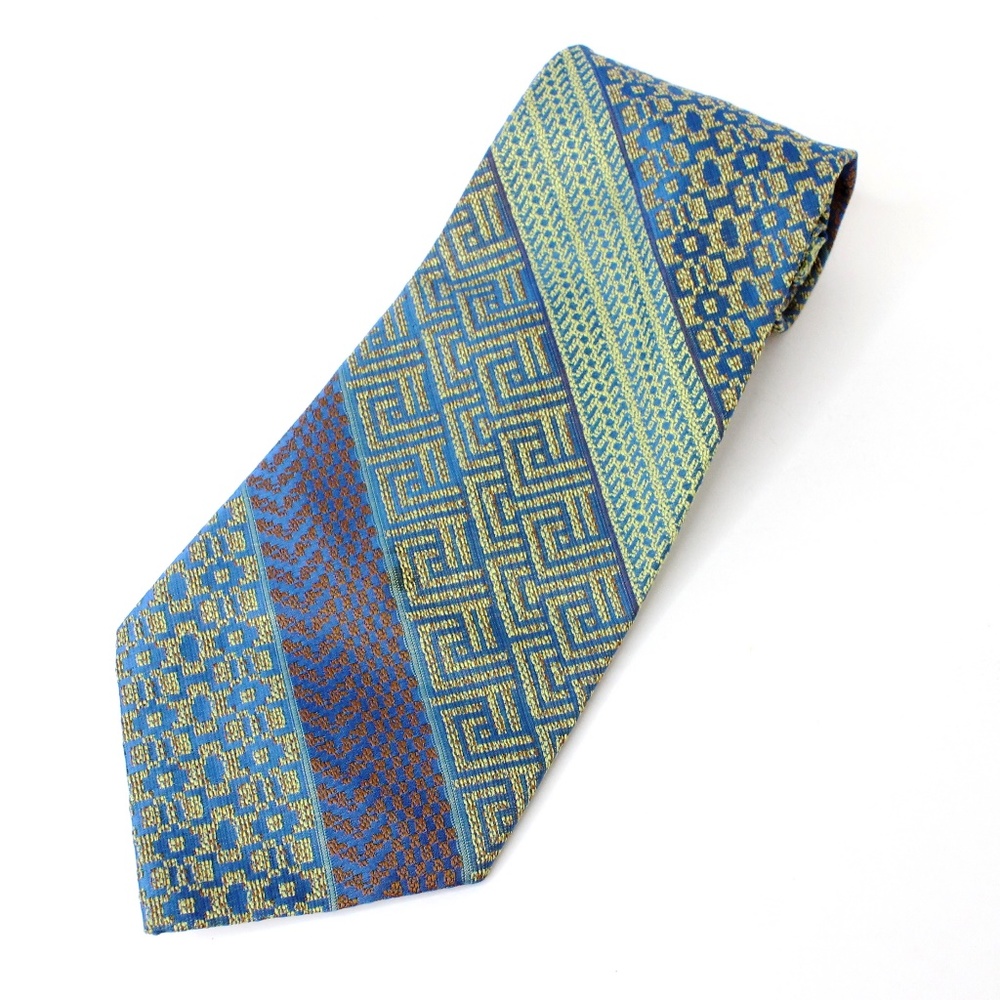 Wembley Geometric Tie Wemlon Fabric Vintage